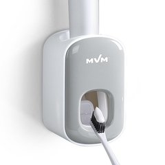 Дозатор для зубной пасты MVM BP-24 (клеящийся) (бело-серый)