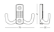 Гачок меблевий Linde Z-341 BLACK