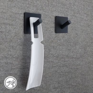 Крючок для полотенец из нержавейки MVM HSS-503S black (клеящийся)