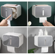 Набор для туалета MVM-10 (бело-серый) (ершик настенный - ведро - держатель для туалетной бумаги)