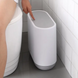 Набір для туалету MVM-10 (біло-сірий) (йоржик настінний - відро - тримач для туалетного паперу)