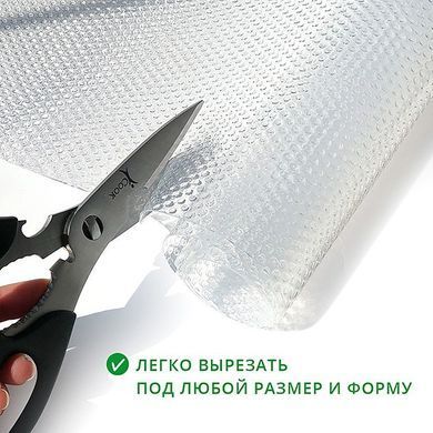 Килимок для полиць і ящиків 0,5 х 20 м прозорий MVM DM-20000 T