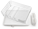 Cушка для посуду з органайзером і піддоном MVM DR-02 WHITE (біла)