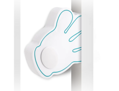 Обмежувач закриття дверей MVM BS-18 WHITE (на клейкій основі)