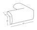 Накладки на кути м'які MVM BS-01 WHITE (клеяться) 2 шт