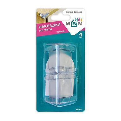 Накладки на кути прозорі MVM BS-02 T (клеяться) 4 шт