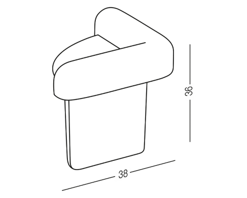 Накладки на кути прозорі MVM BS-02 T (клеяться) 4 шт