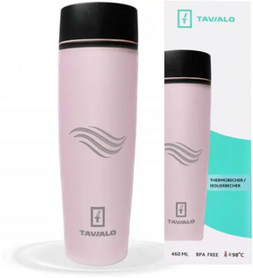 Термокружка Tavialo 460 мл (рожева)