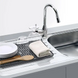 Cушка для посуду з піддоном без органайзера MVM DR-04 GRAY (сіра)
