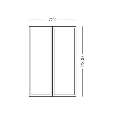 Москитная сетка на двери на магнитах MVM (0,72 м х 2,2 м) (для балконных дверей)