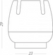 Накладки на ніжки стільців круглі 23-29 мм MVM (4 шт)