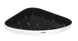 Полка угловая для ванной (клеящаяся) MVM BP-26 (бело-черная)