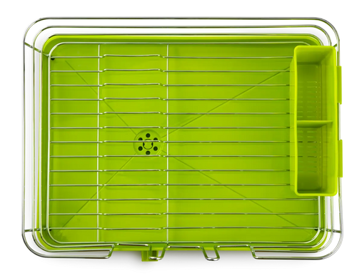 Cушка для посуду з органайзером і піддоном MVM DR-02 GREEN (салатова)