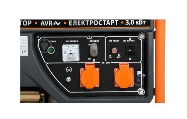 Генератор бензиновий NIK (3 кВт, однофазний) з електростартером