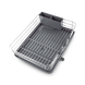 Cушка для посуды с органайзером и поддоном MVM DR-02 GRAY (серая)