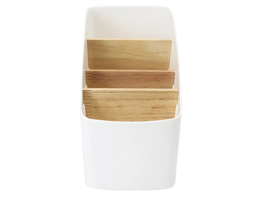 Органайзер настільний для дрібниць MVM FH-01 WHITE/WOOD
