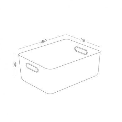 Контейнер для хранения MVM FH-13 WHITE XL пластиковый белый