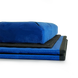 Комплект пуфів складний з відділеннями для зберігання велюровий (синій)