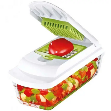 Многофункциональная овощерезка-шинковка-терка для овощей и фруктов TAVIALO со стеклянным контейнером (16 в 1)