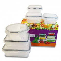 Набор пищевых контейнеров пластиковых TAVIALO с фиксаторами (6 шт)