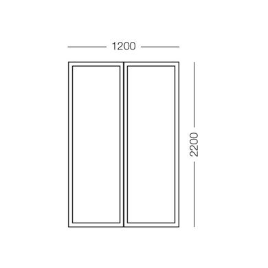 Москітна сітка на двері на магнітах MVM (1,2 м х 2 м) (для широких дверей)