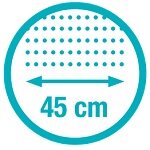 Ширина захвата 45 см